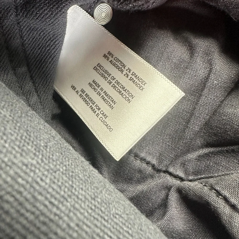 Banana Republic Pant Mens 40x30 Gray Cotton Chino Straight Office Career Stretch